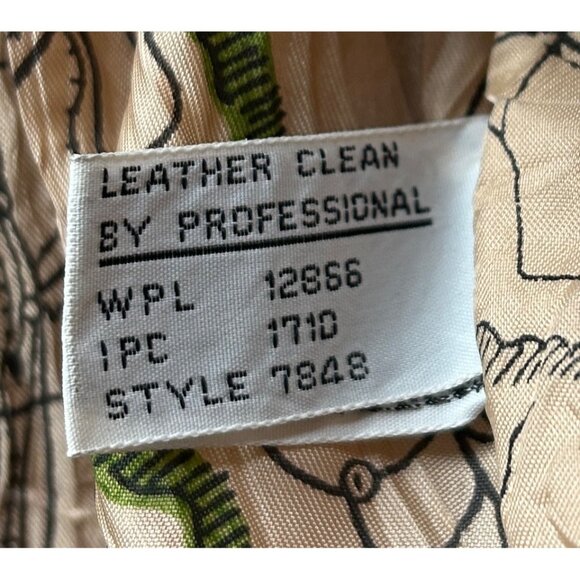 Hill & Archer Leather Bomber Jacket Mens 44R Black Map Lining Made in Korea Vtg - Picture 4 of 12